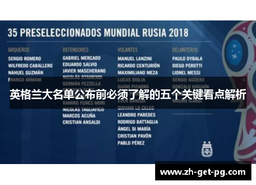 英格兰大名单公布前必须了解的五个关键看点解析